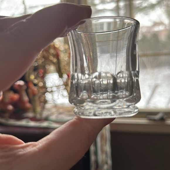 MCM miniature glass jam jelly jar, salt cellar, 3 piece set, EUC - Picture 4 of 10